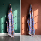Zen Passage Reversible Luxury Vintage Suzani Kantha Throw