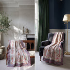 Zen Passage Reversible Luxury Vintage Suzani Kantha Throw
