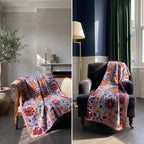 Whisper Vale Reversible Luxury Vintage Suzani Kantha Throw