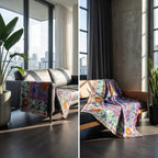 Hearth Story Reversible Luxury Vintage Suzani Kantha Throw