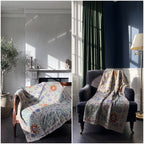 Hearth Story Reversible Luxury Vintage Suzani Kantha Throw