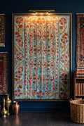 Quiet Reverie Reversible Luxury Vintage Suzani Kantha Throw