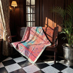 Moonlit Reverie Reversible Luxury Vintage Suzani Kantha Throw