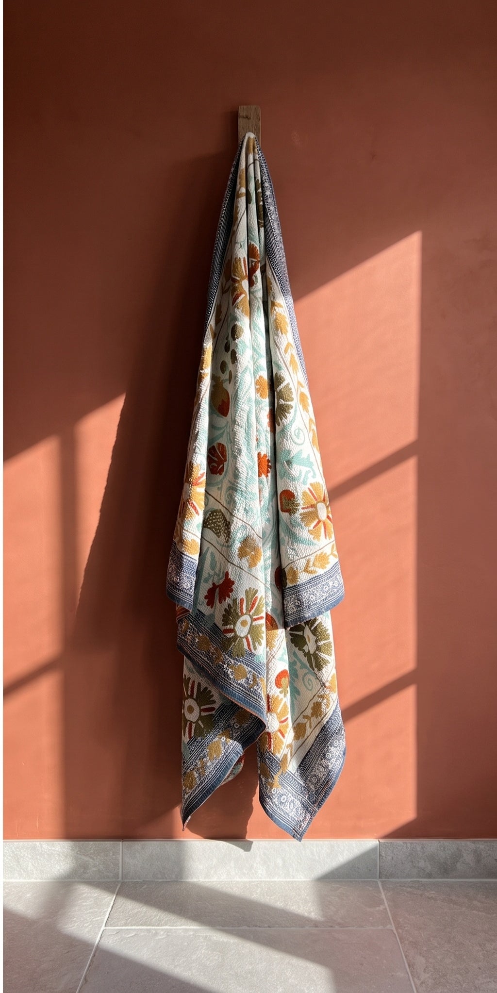 Meadow Reverie Reversible Luxury Vintage Suzani Kantha Throw