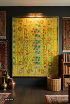 Back side of reversible Suzani kantha throw