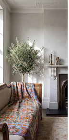 Saga Reverie Reversible Luxury Vintage Suzani Kantha Throw