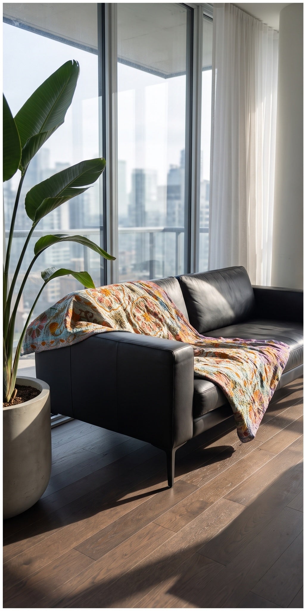 Saga Reverie Reversible Luxury Vintage Suzani Kantha Throw