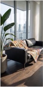 Saga Reverie Reversible Luxury Vintage Suzani Kantha Throw