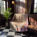 Saga Reverie Reversible Luxury Vintage Suzani Kantha Throw