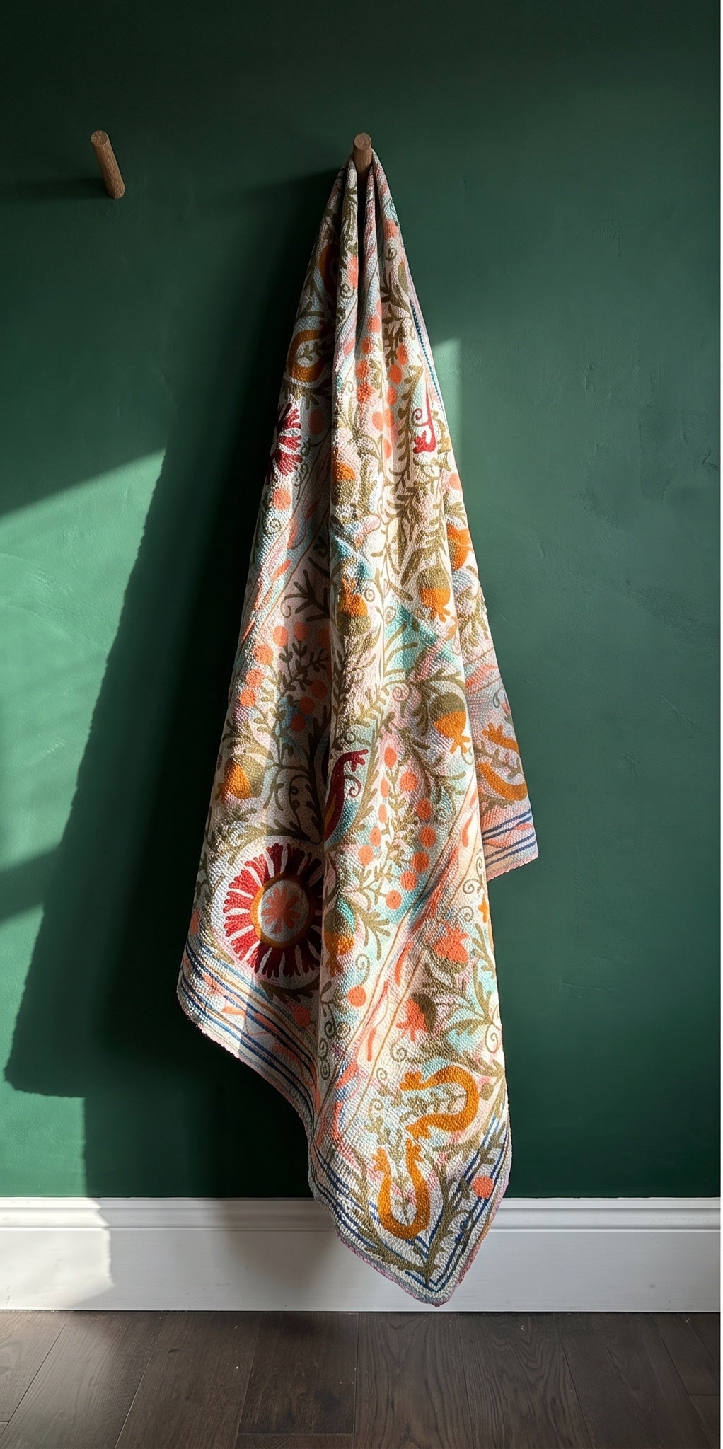 Open Sky Reversible Luxury Vintage Suzani Kantha Throw