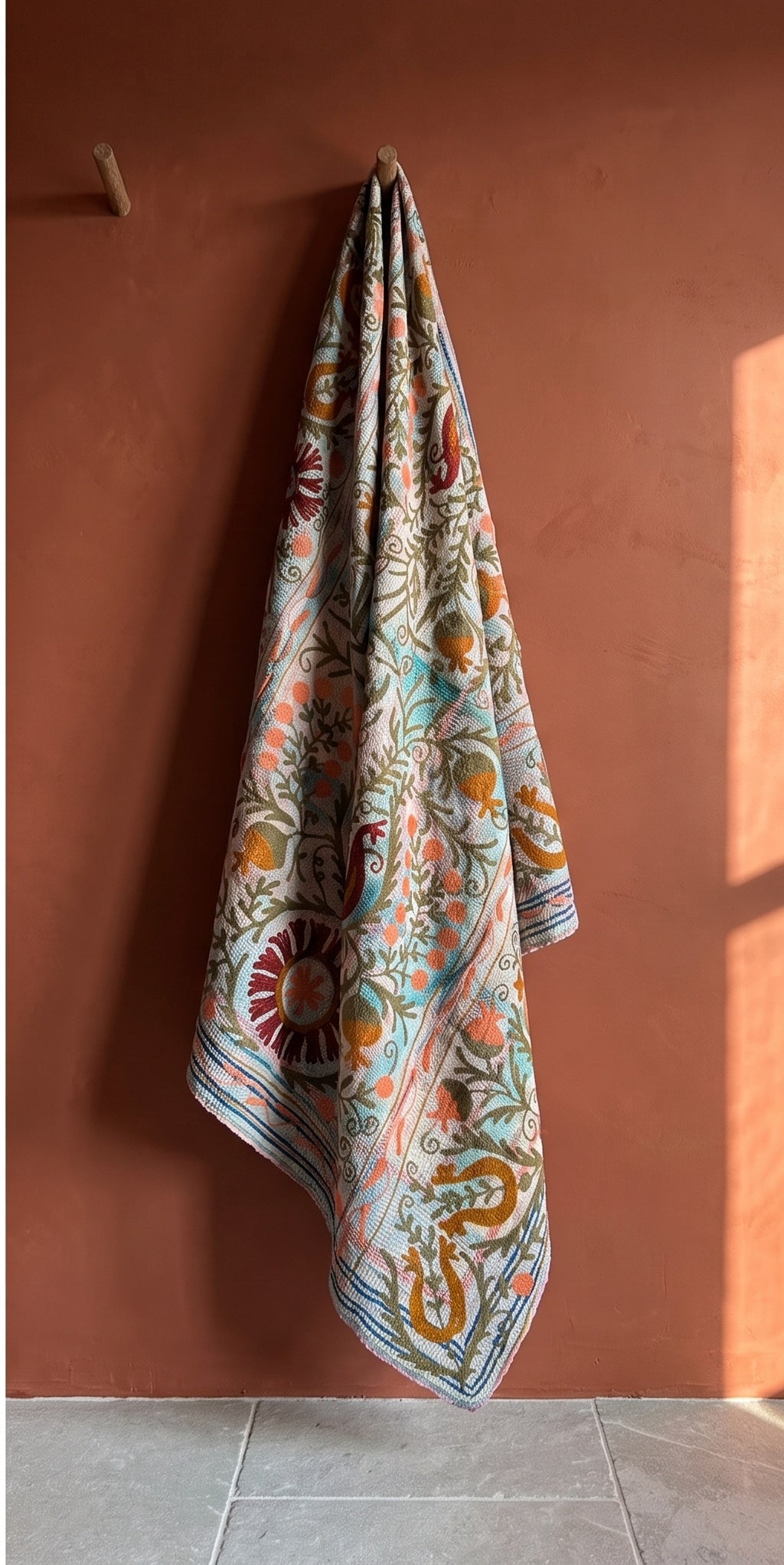 Open Sky Reversible Luxury Vintage Suzani Kantha Throw