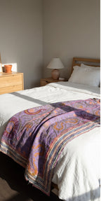Open Sky Reversible Luxury Vintage Suzani Kantha Throw