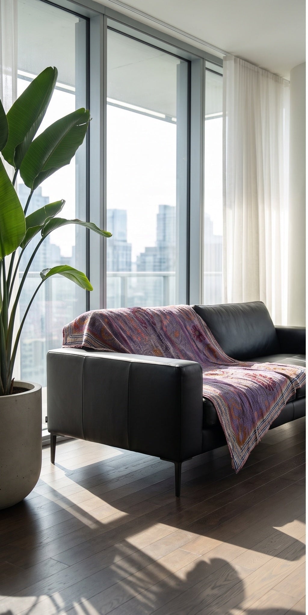 Open Sky Reversible Luxury Vintage Suzani Kantha Throw