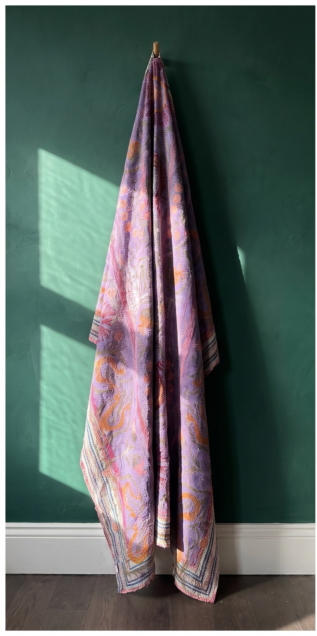 Open Sky Reversible Luxury Vintage Suzani Kantha Throw