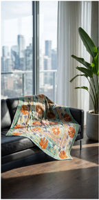 Fern Dew Reversible Luxury Vintage Suzani Kantha Throw
