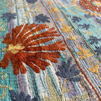 Fern Dew Reversible Luxury Vintage Suzani Kantha Throw