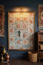 Back side of reversible Suzani kantha throw