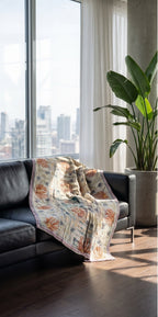 Fern Dew Reversible Luxury Vintage Suzani Kantha Throw
