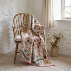 Plaid Kantha vintage de luxe réversible Dew Maple style Suzani