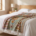 Rock Passage Reversible Luxury Vintage Suzani Kantha Throw