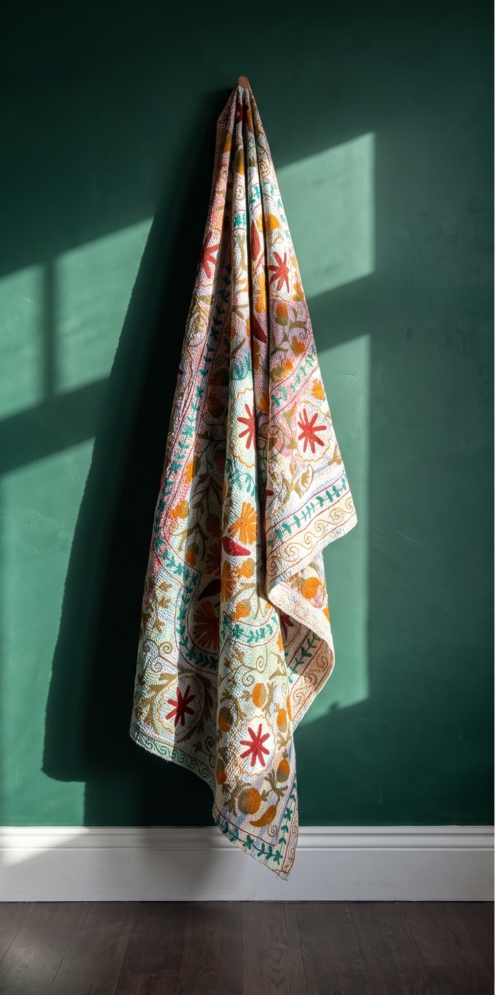 Rock Passage Reversible Luxury Vintage Suzani Kantha Throw