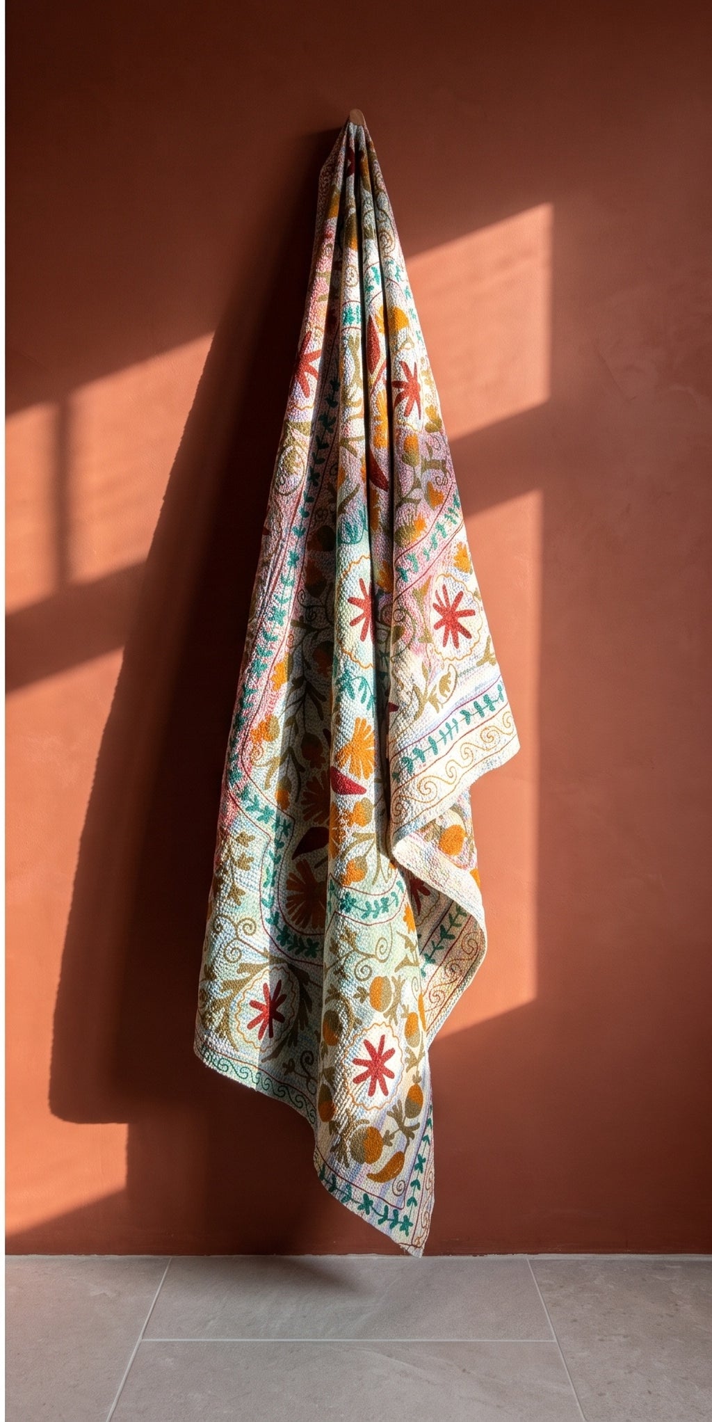 Rock Passage Reversible Luxury Vintage Suzani Kantha Throw