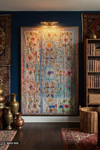 Back side of reversible Suzani kantha throw