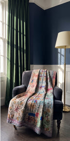 Rock Passage Reversible Luxury Vintage Suzani Kantha Throw