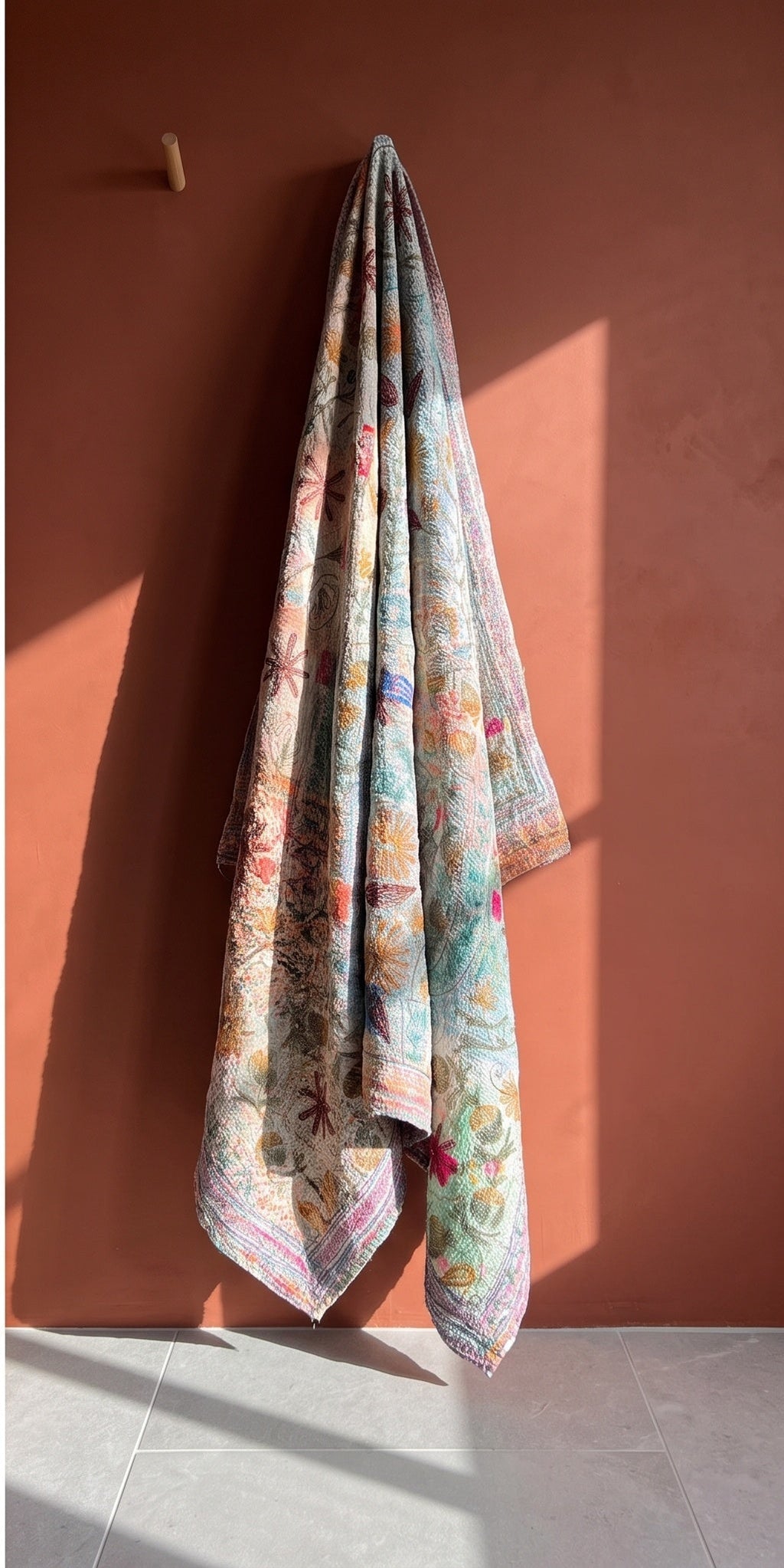 Rock Passage Reversible Luxury Vintage Suzani Kantha Throw