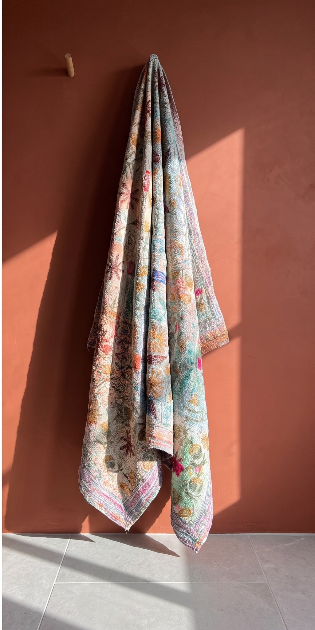 Rock Passage Reversible Luxury Vintage Suzani Kantha Throw