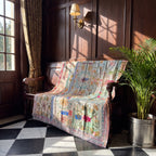 Rock Passage Reversible Luxury Vintage Suzani Kantha Throw