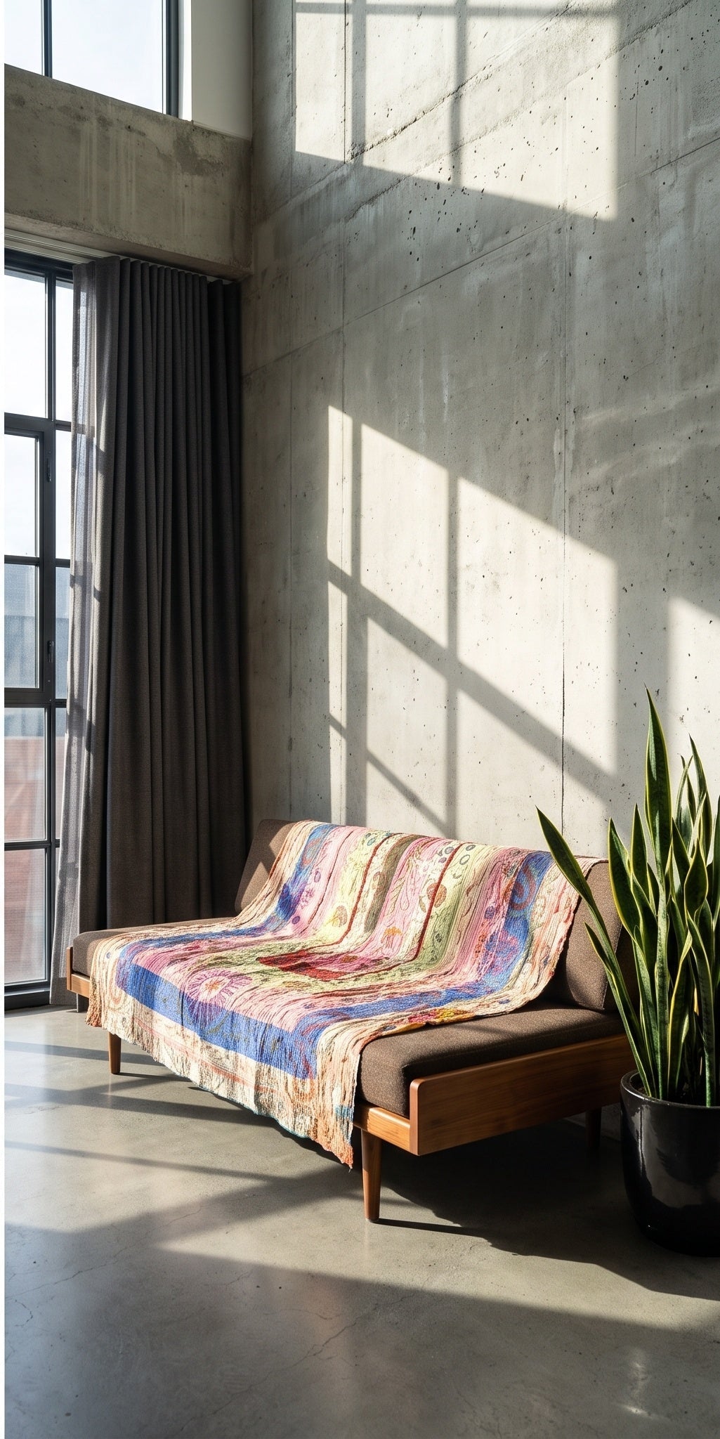 Bloom Passage Reversible Luxury Vintage Suzani Kantha Throw