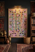 Heirloom Verse Reversible Luxury Vintage Suzani Kantha Throw