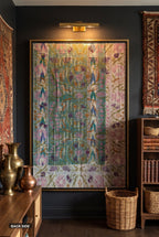 Back side of reversible Suzani kantha throw