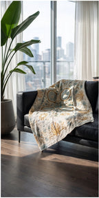 Garden Reverie Reversible Luxury Vintage Suzani Kantha Throw