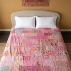 Golden Maple Handmade Patola Kantha KING  Bedspread