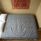 Scarlet Paintbrush Handmade Mirrorwork Luxury Embroidered Bedspread