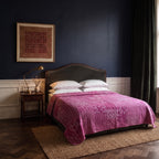 Wild Aster Handmade Kantha Queen Bedspread