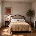 Northern Iris Handmade Kantha Queen Bedspread