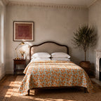 Northern Iris Handmade Kantha Queen Bedspread