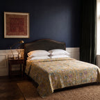 Silver Maple Handmade Kantha Queen Bedspread