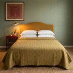 Silver Maple Handmade Kantha Queen Bedspread