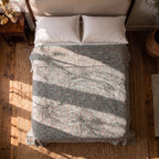Prairie Smoke Handmade Kantha Queen Bedspread