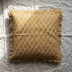 Azure Bloom Cushion Cover