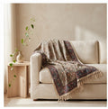Azure Bloom Handmade Bagru Block Print Throw