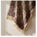Azure Bloom Handmade Bagru Block Print Throw