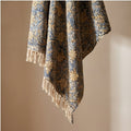 Serene Indigo Handmade Bagru Block Print Throw