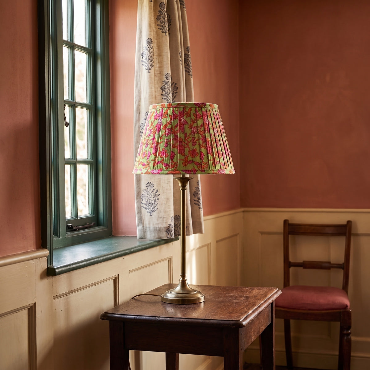 Willow Path Luxury Handmade Pleated Cotton UNO Lampshade