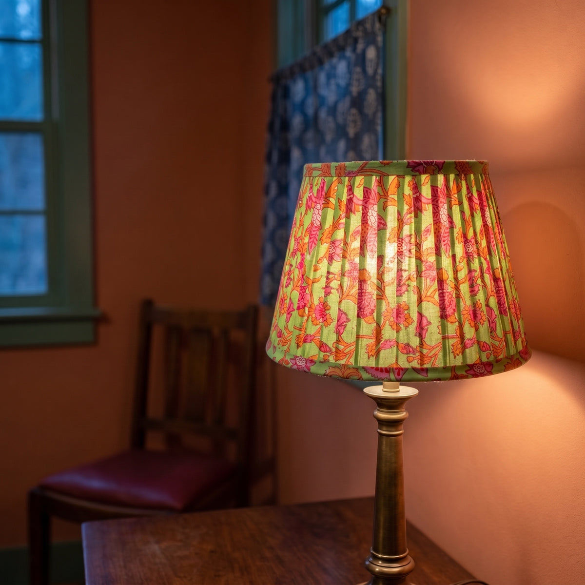 Willow Path Luxury Handmade Pleated Cotton UNO Lampshade