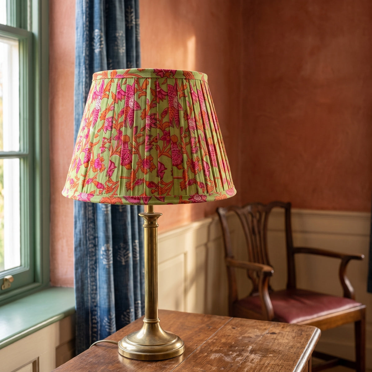 Willow Path Luxury Handmade Pleated Cotton UNO Lampshade